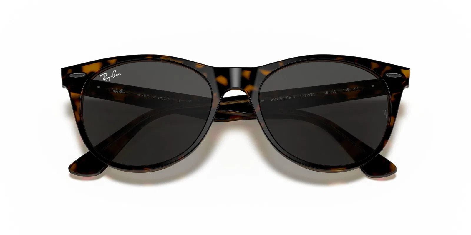 Ray-Ban Wayfarer Ii 2185 Sunglasses - Havana On Trasparent Light Bro - view 78